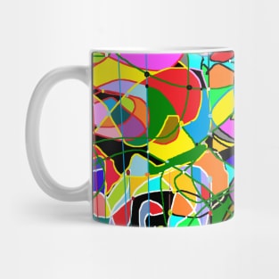 Colorful Prisms Mug, Tote, Pin Mug